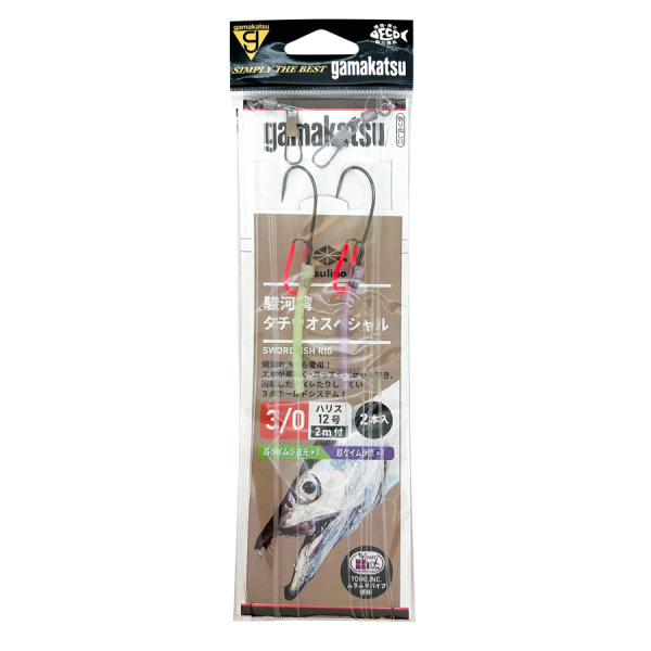 駿河湾タチウオスペシャル【船釣り仕掛け/タチウオ釣り仕掛け/船タチウオ/全長2m1本針仕掛け】(3/0)